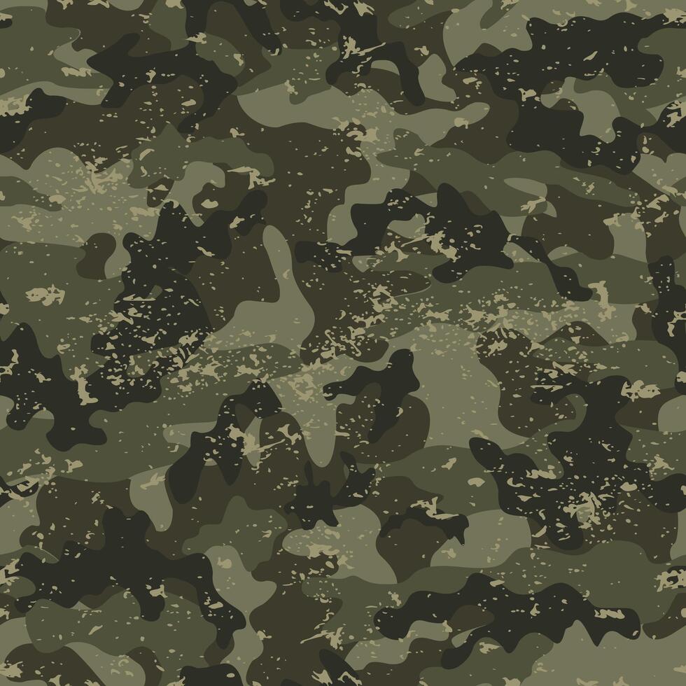 Seamless pattern green camouflage grunge vector