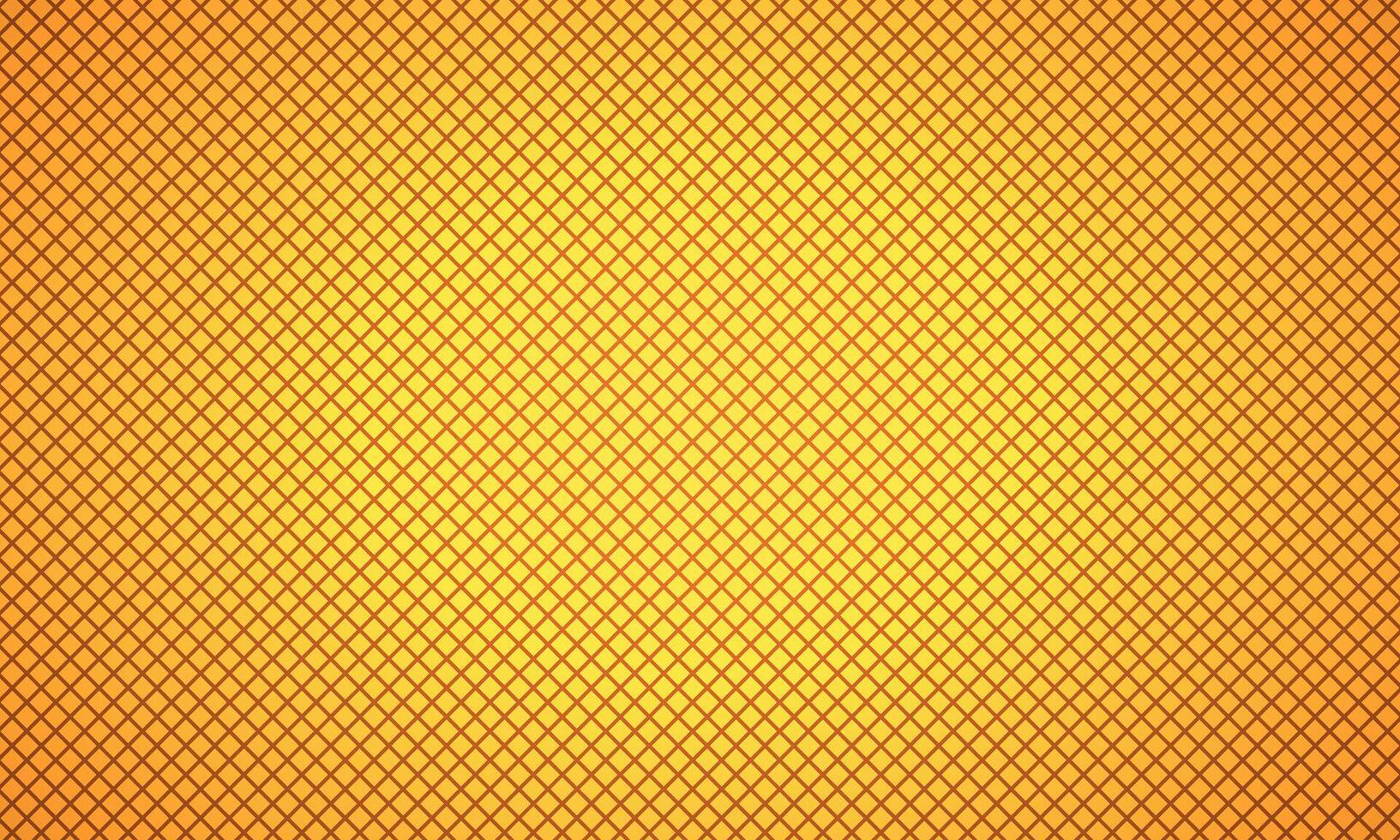 Orange diagonal square grid background vector