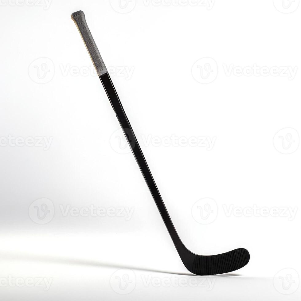 ice hockey stick isolated on white photo