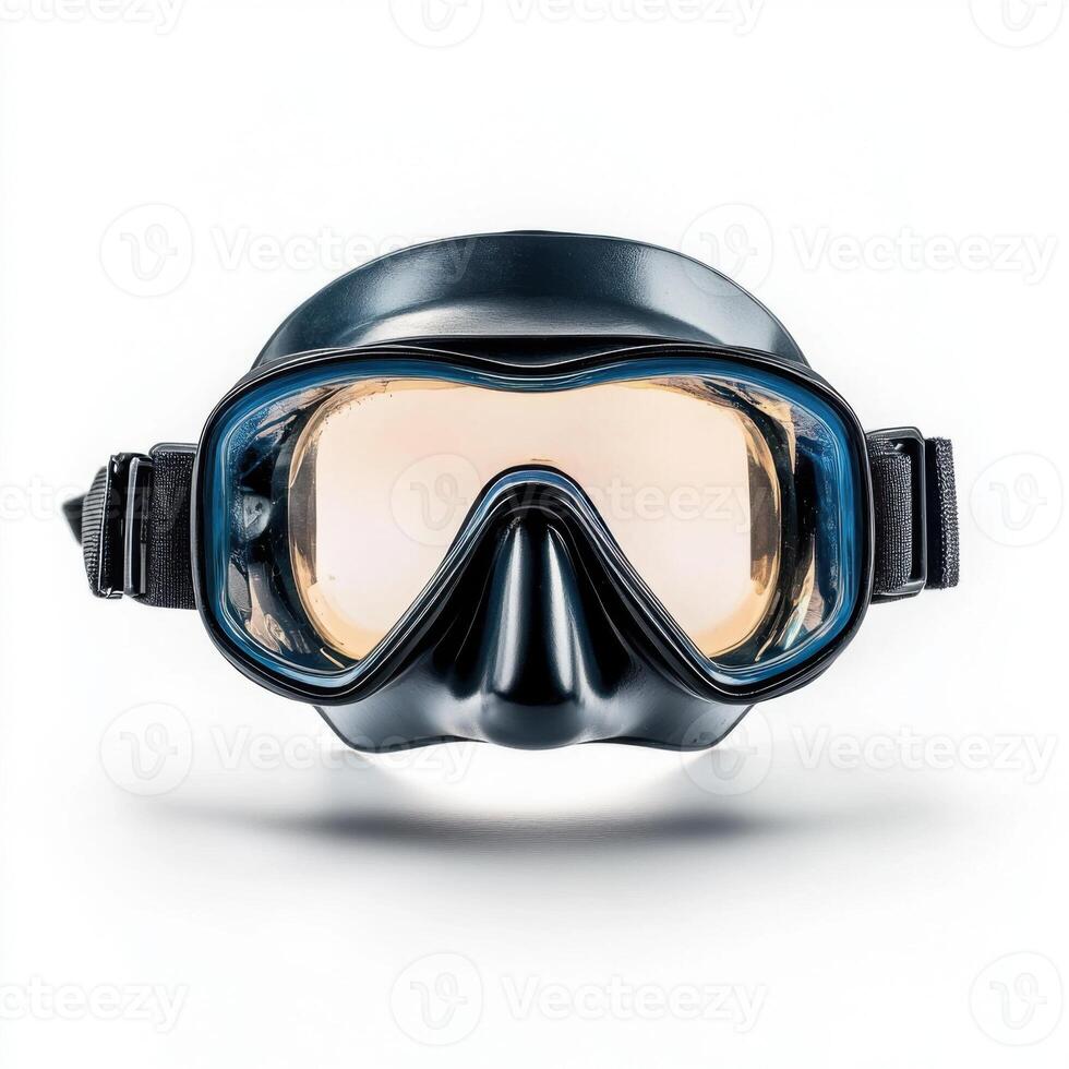 diving mask on white background photo