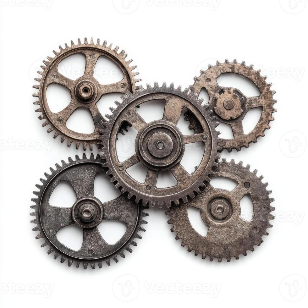 gear series isolated on white photo