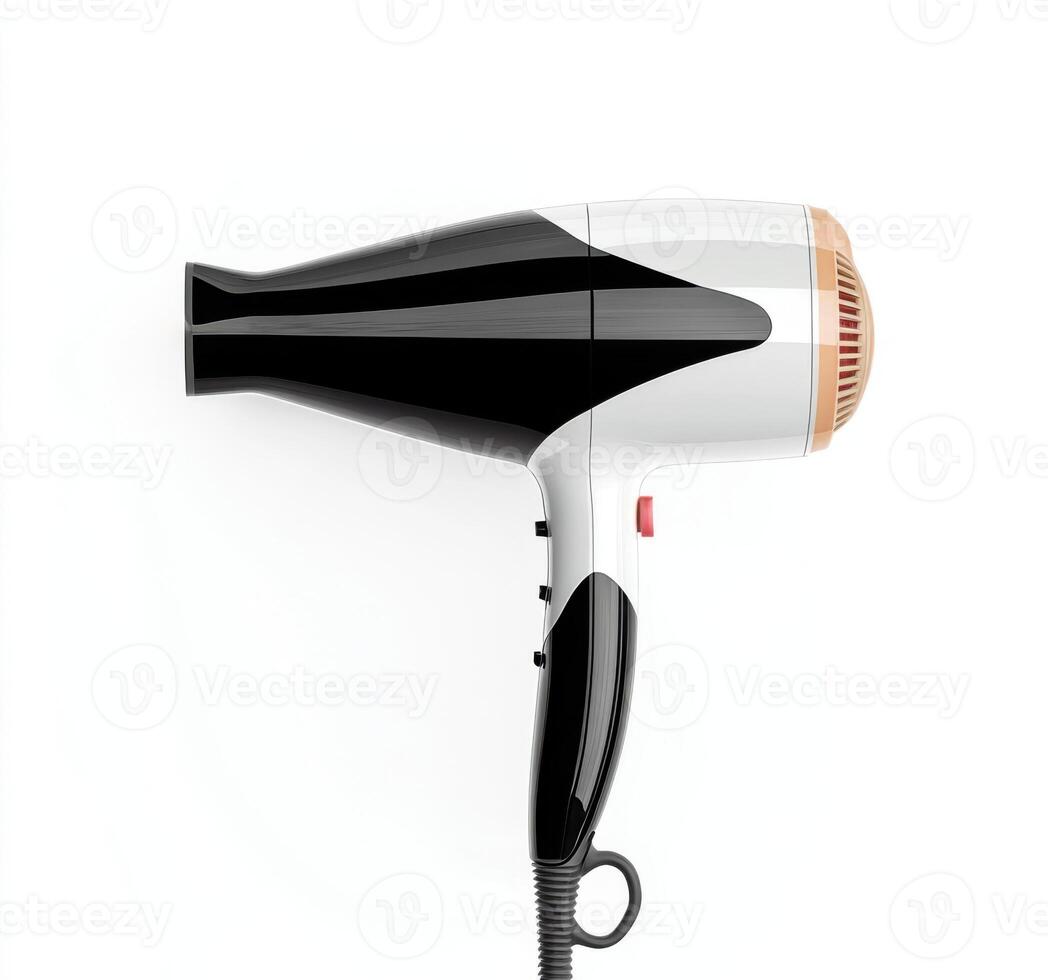 hair dryer isolated on white photo