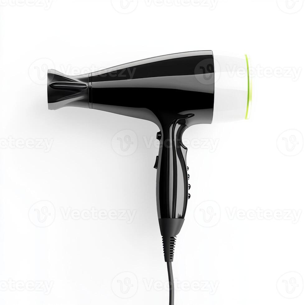 hair dryer isolated on white photo