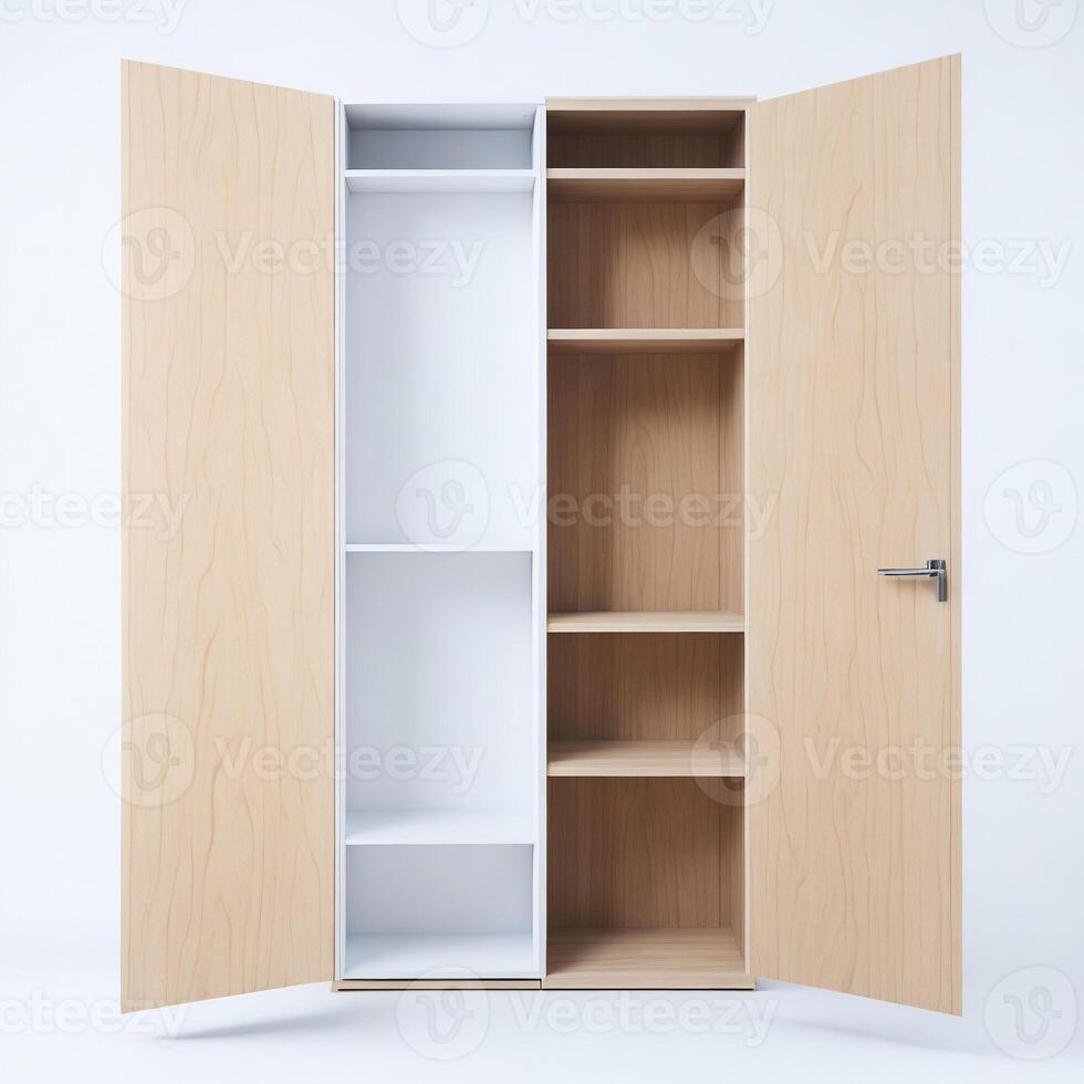 wardrobe with open spaces photo