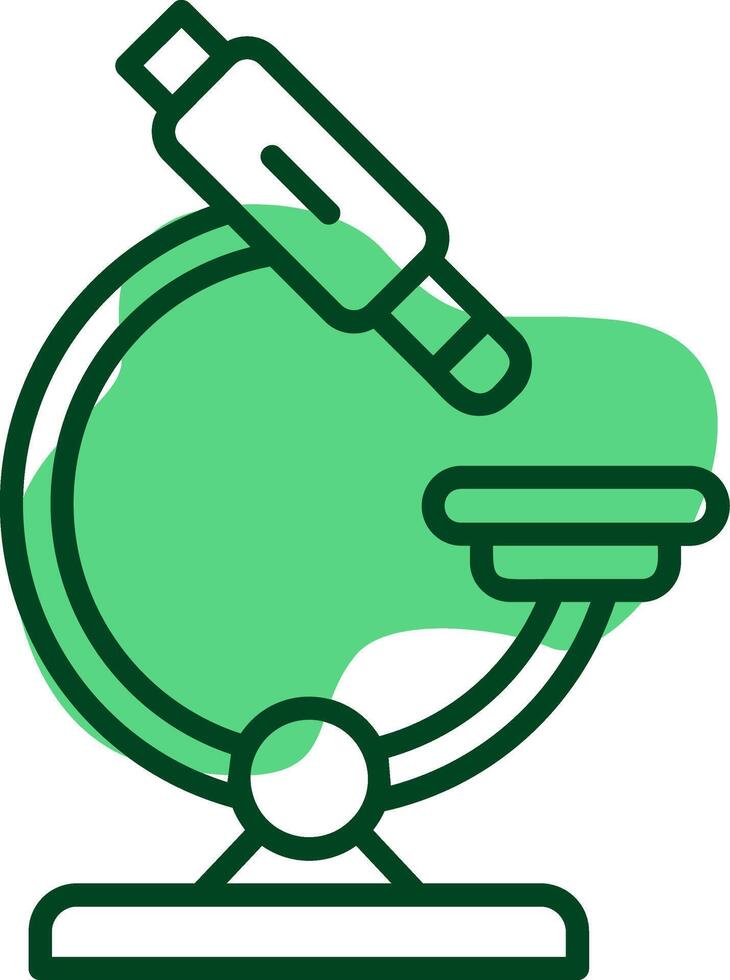 Microscope Outline Style Icon vector