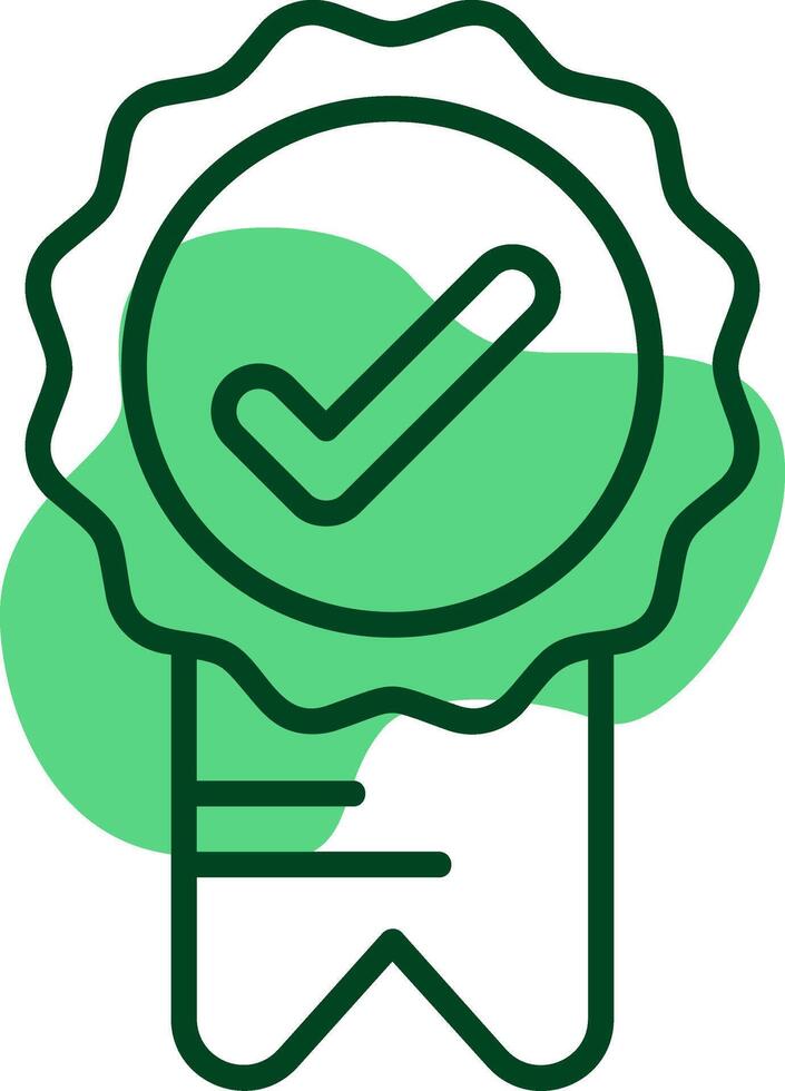 Badge Outline Style Icon vector
