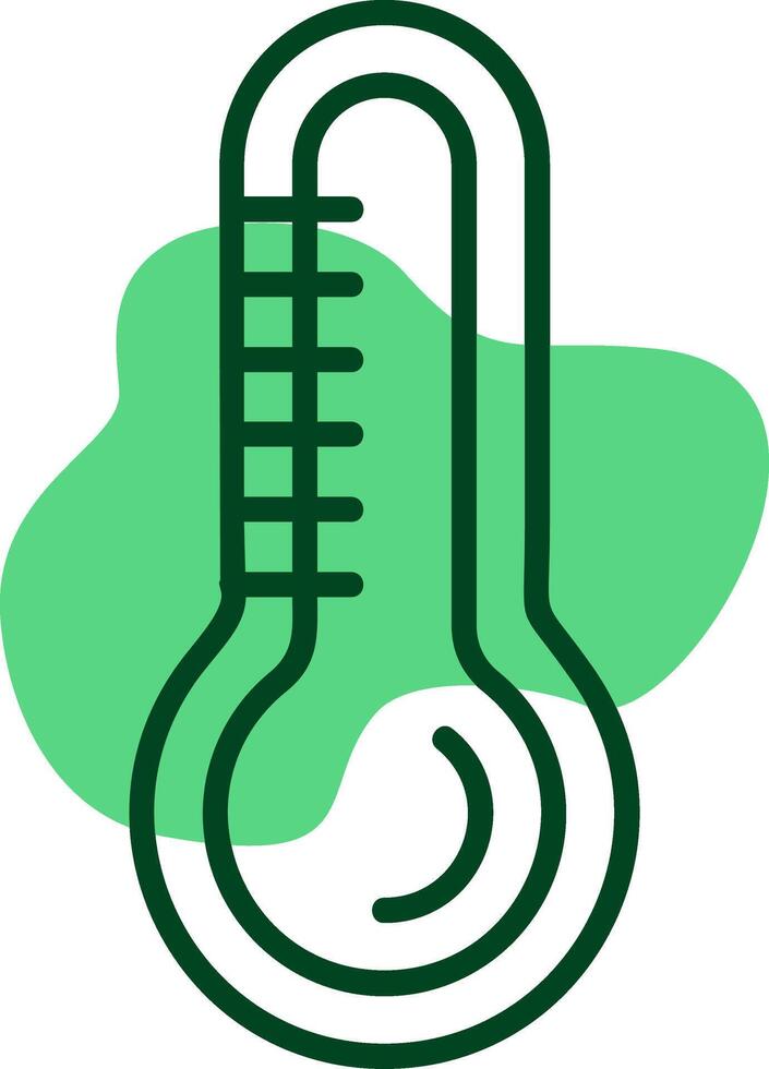 Thermometer Outline Style Icon vector