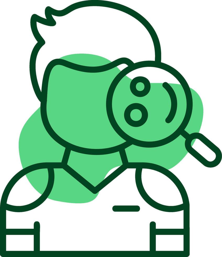 Man Skin Check Up Outline Style Icon vector