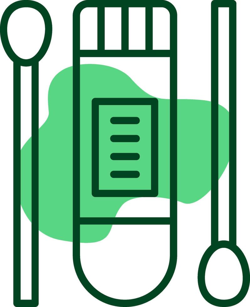 Swab Outline Style Icon vector