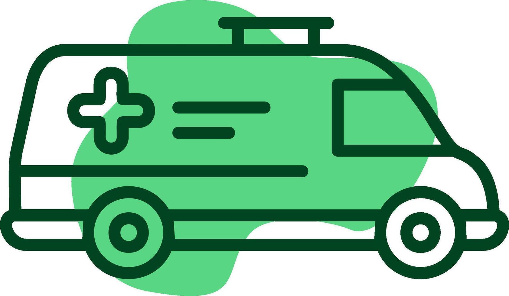 Ambulance Outline Style Icon vector