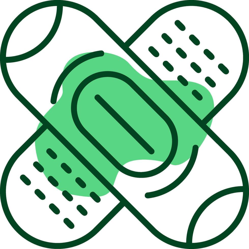 Plaster Outline Style Icon vector