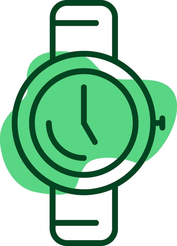 Watch Outline Style Icon vector