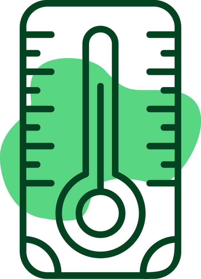 Thermometer Outline Style Icon vector