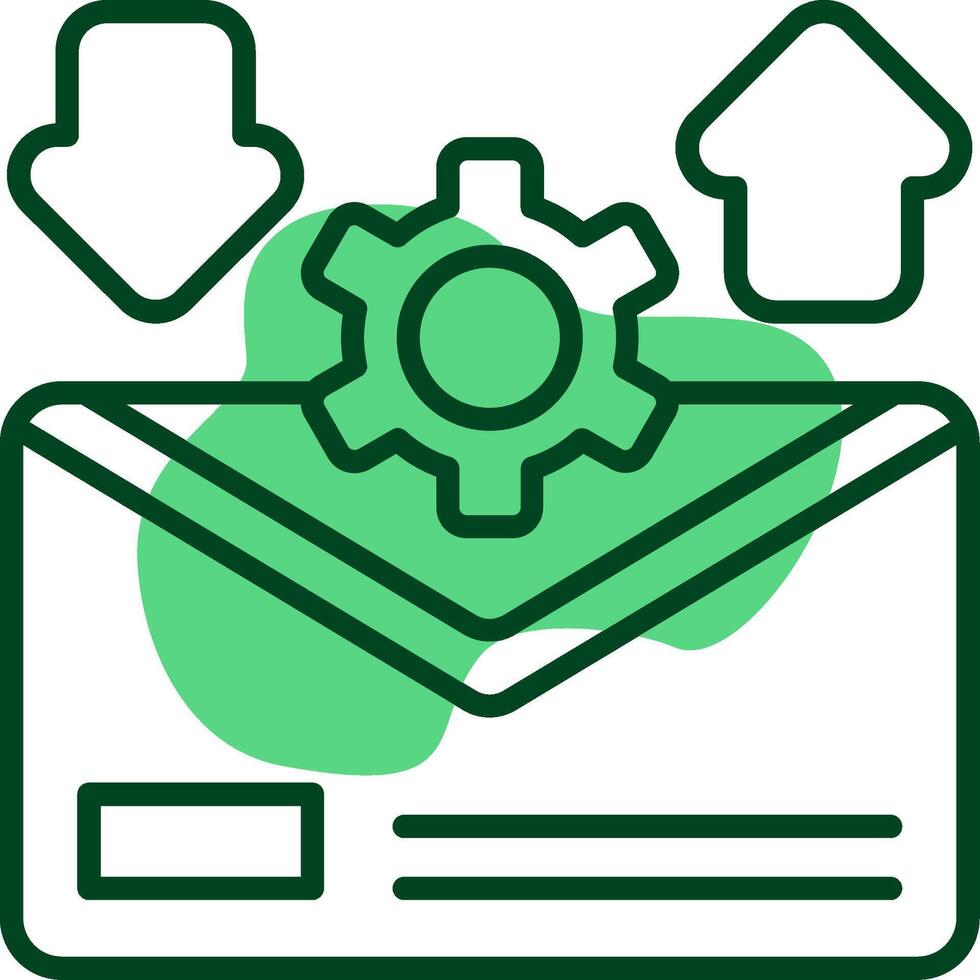 Email marketing Outline Style Icon vector