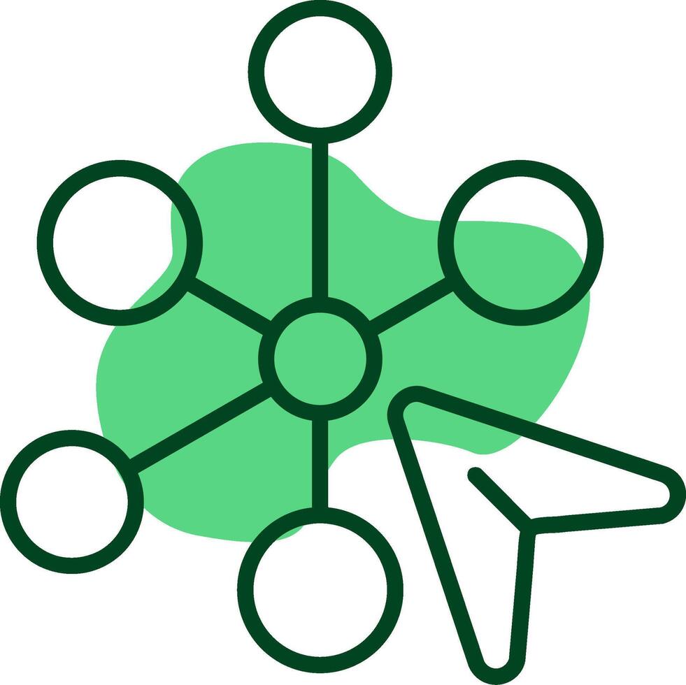 Interactivity Outline Style Icon vector
