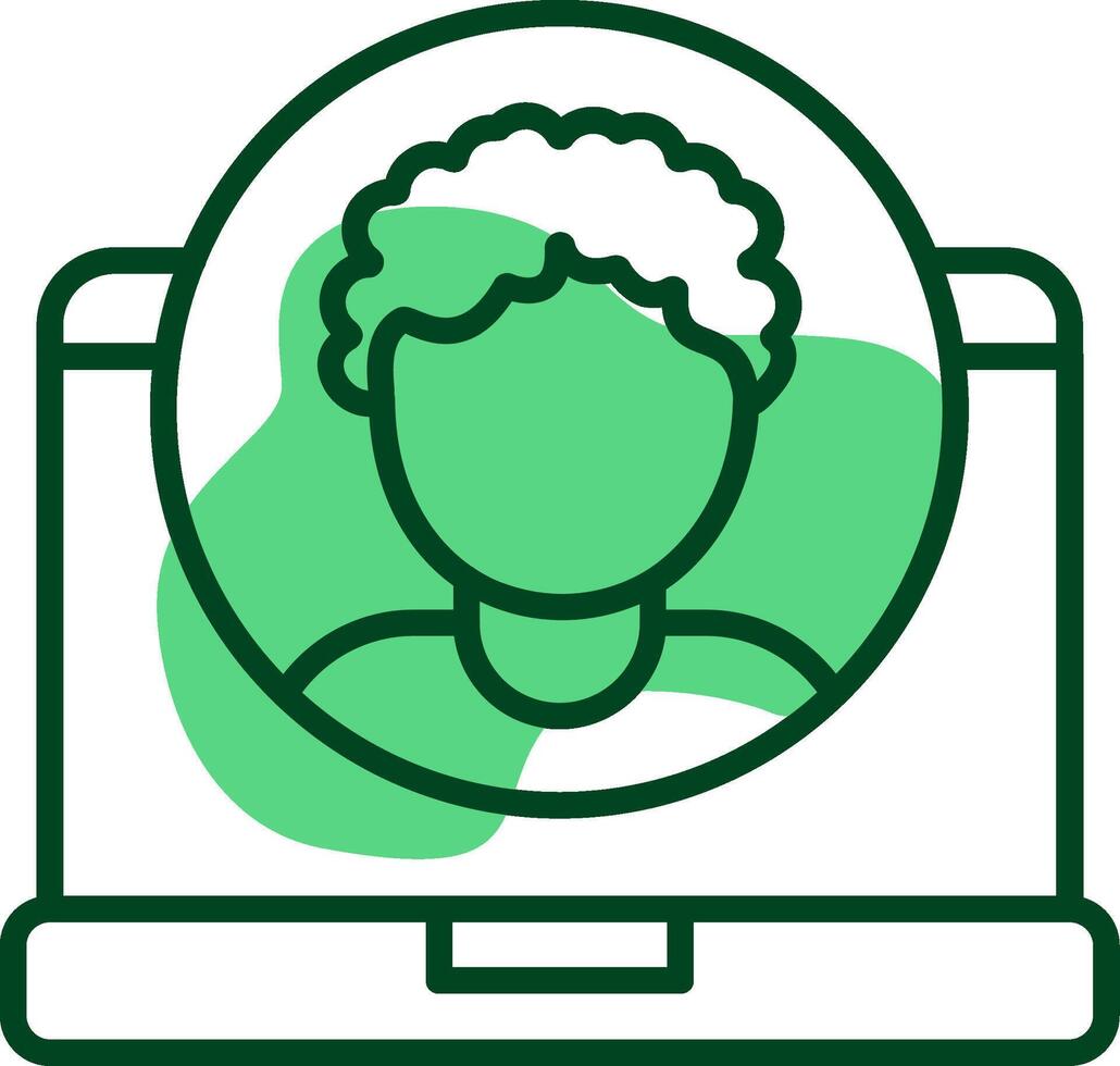 User Outline Style Icon vector