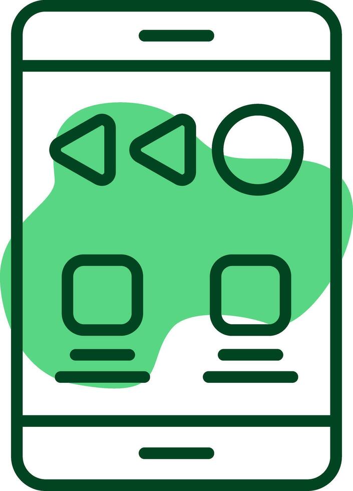 Swipe Outline Style Icon vector