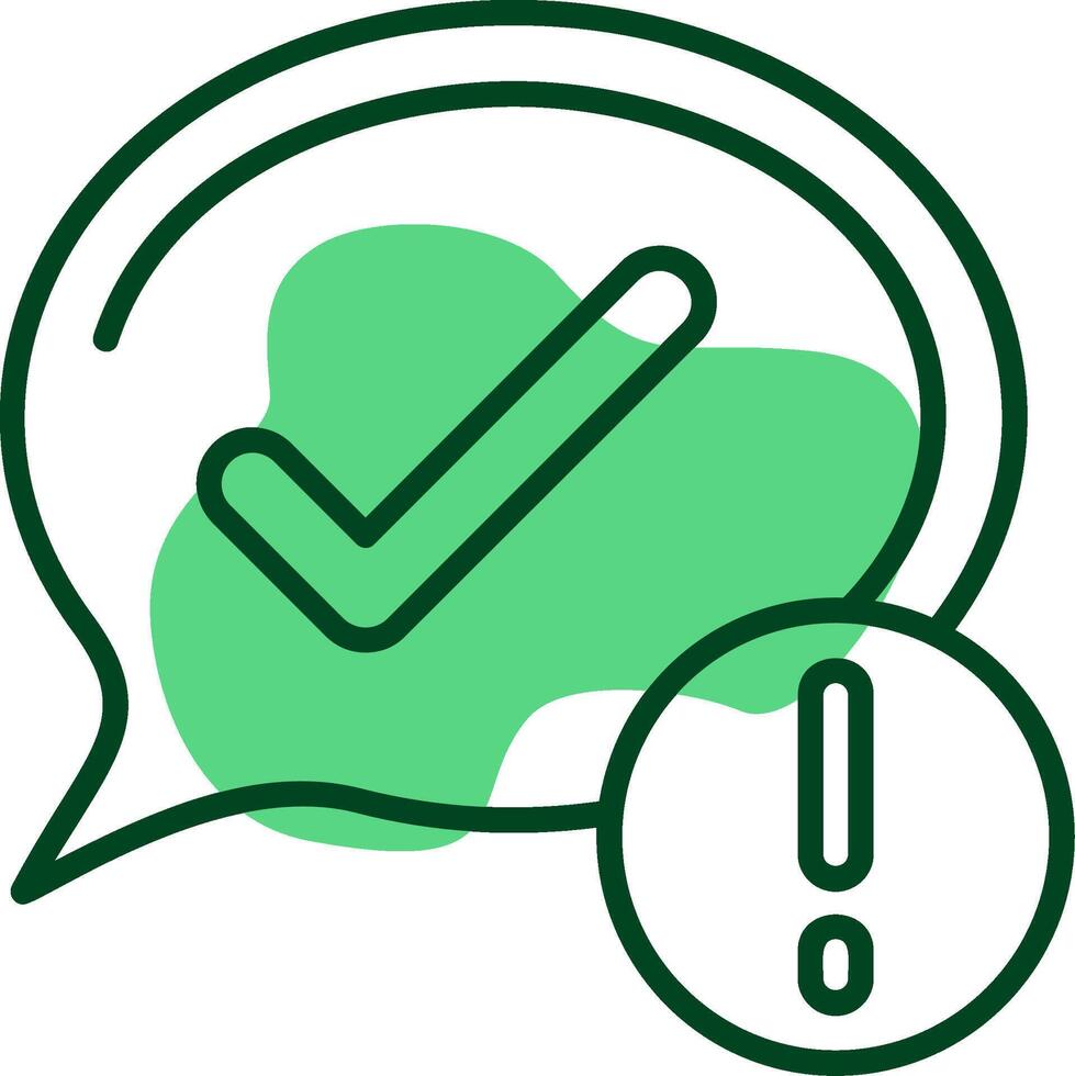 Checkmark Outline Style Icon vector