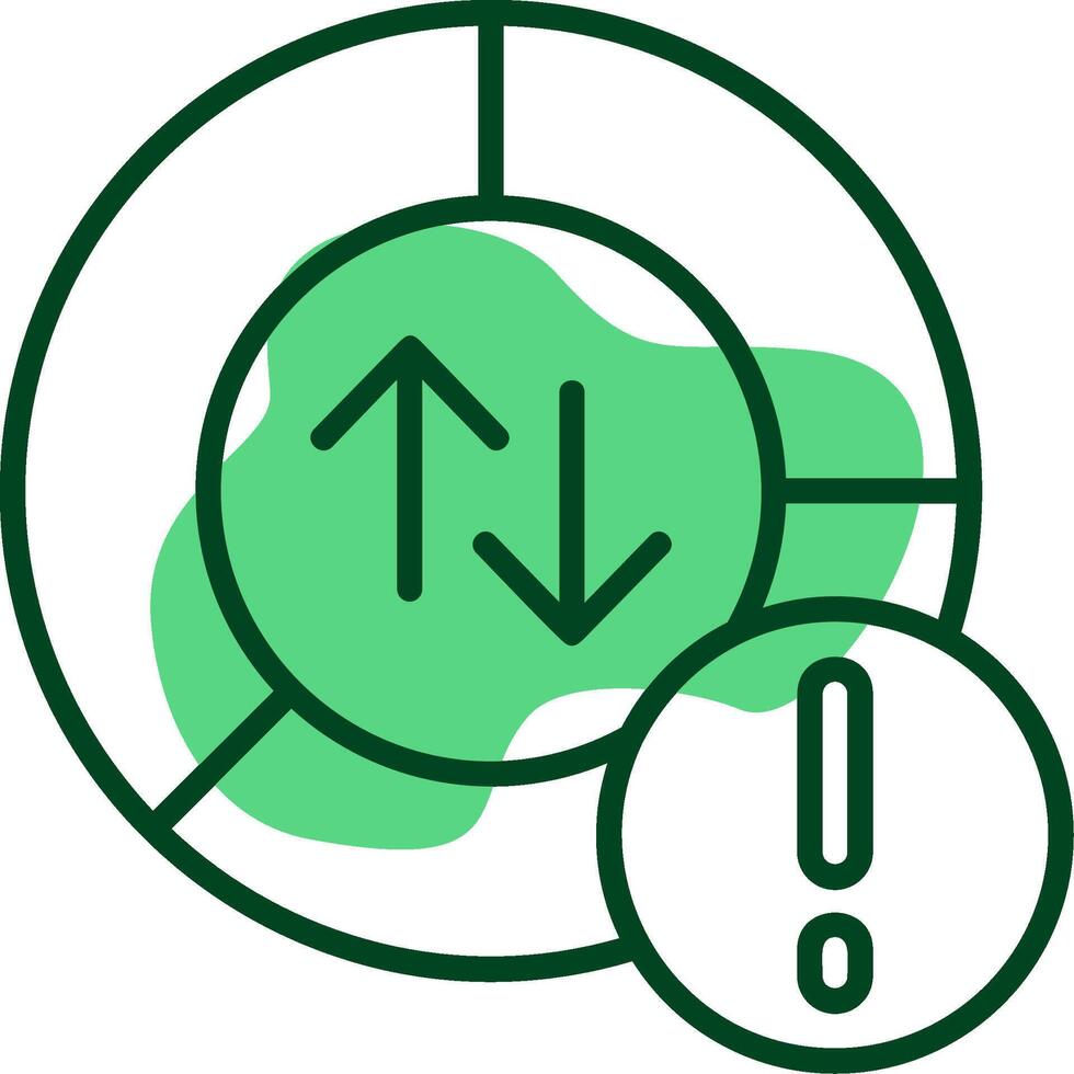 Data usage Outline Style Icon vector