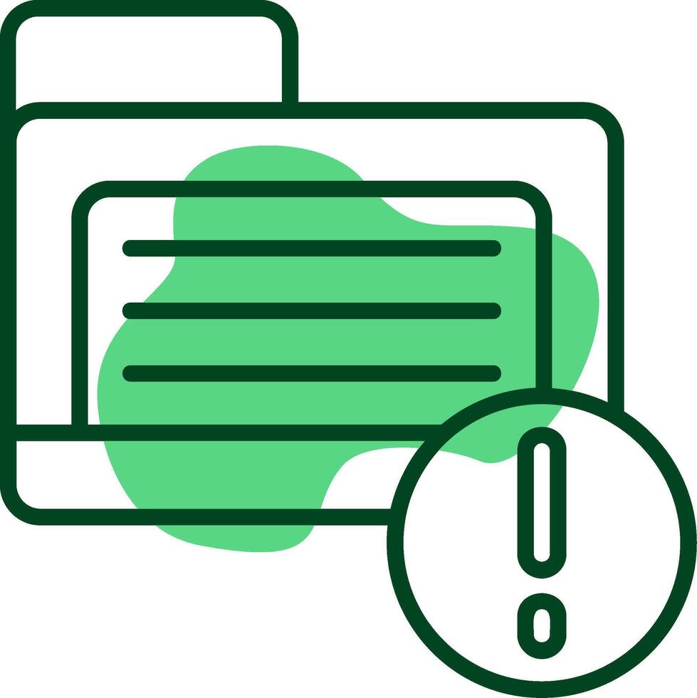 Folder Outline Style Icon vector