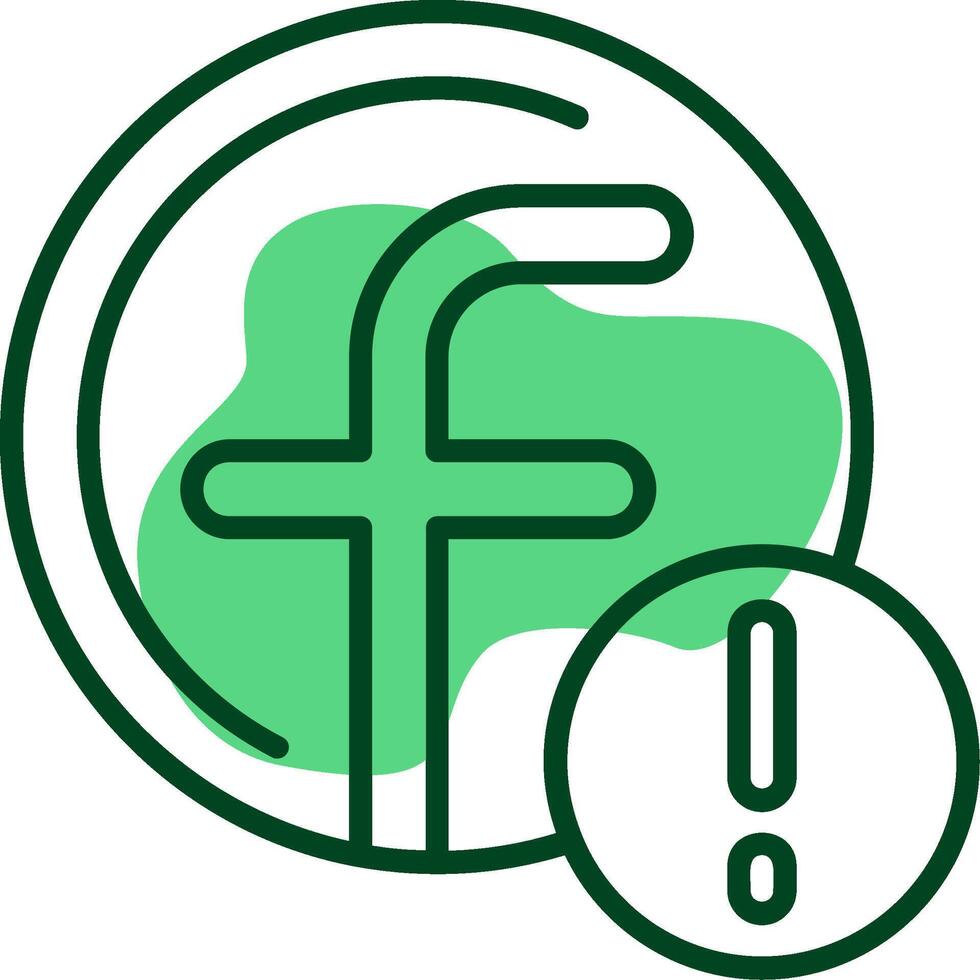 Facebook Outline Style Icon vector