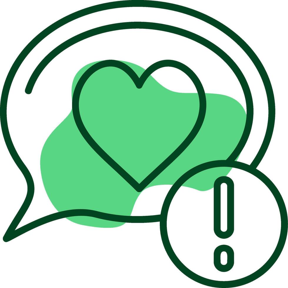 Heart Outline Style Icon vector