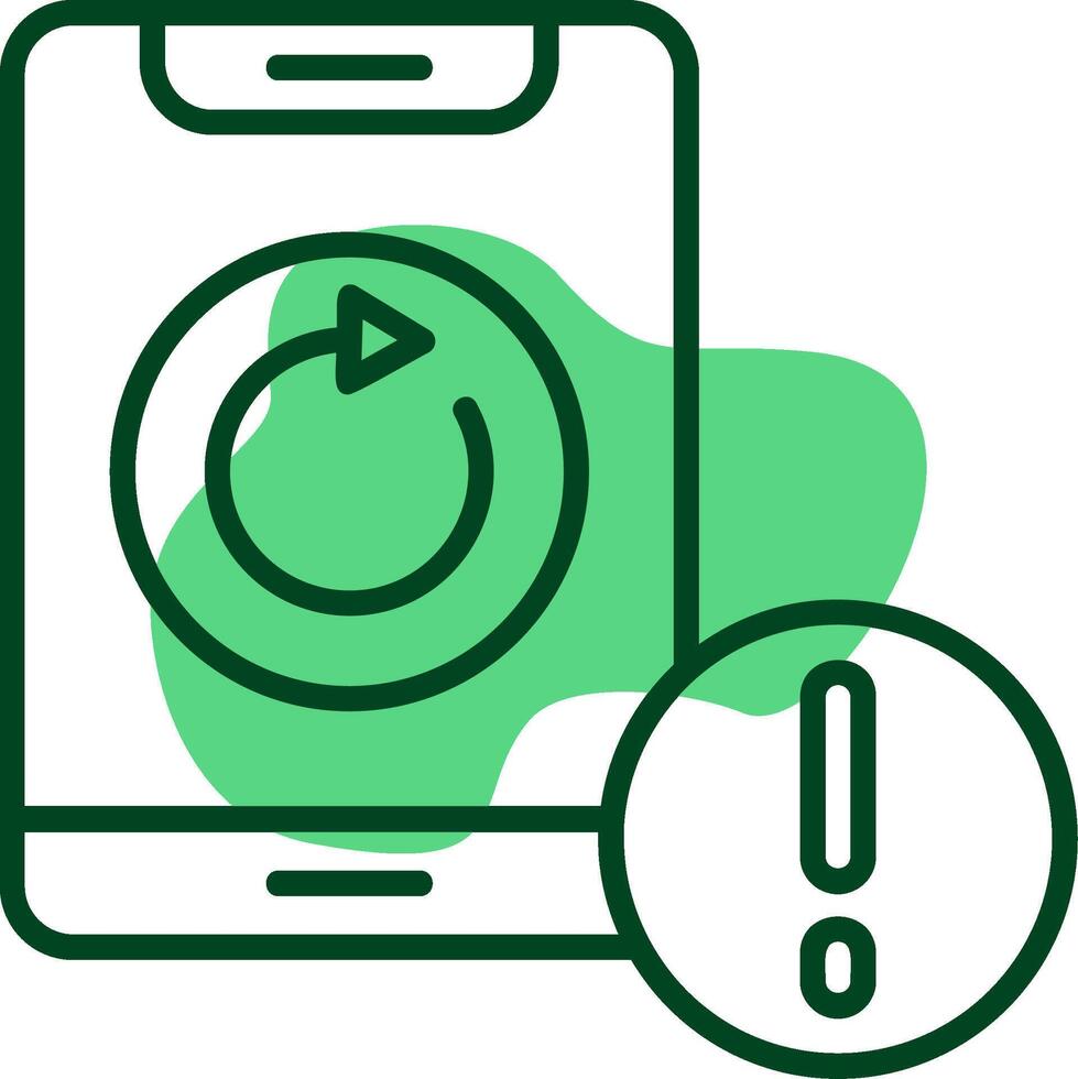 Rotate Outline Style Icon vector