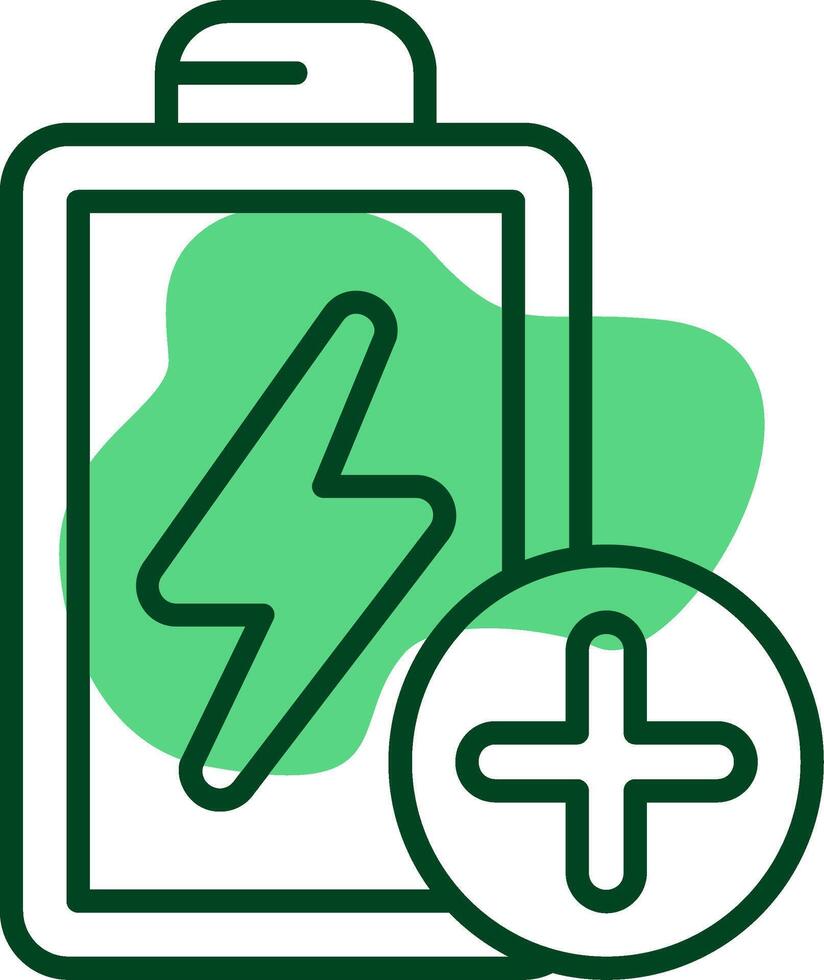 Battery saver Outline Style Icon vector
