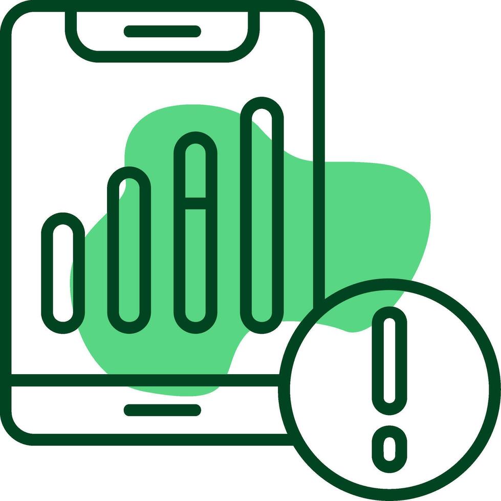 Signal strength Outline Style Icon vector