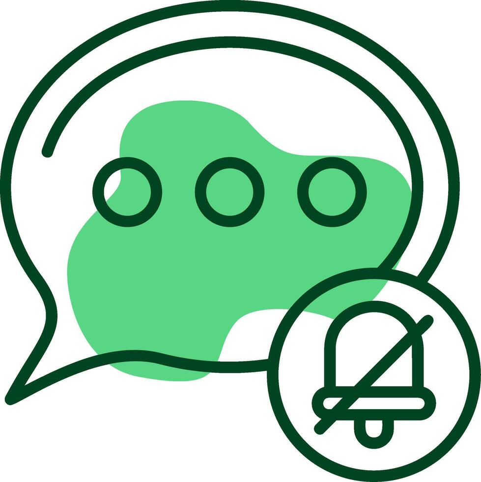 Silent mode Outline Style Icon vector