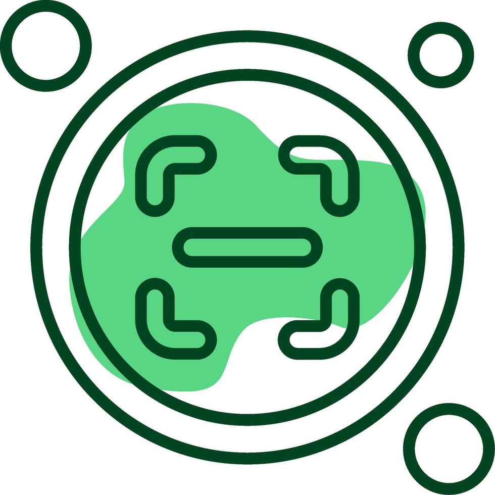 Scanner Button Outline Style Icon vector