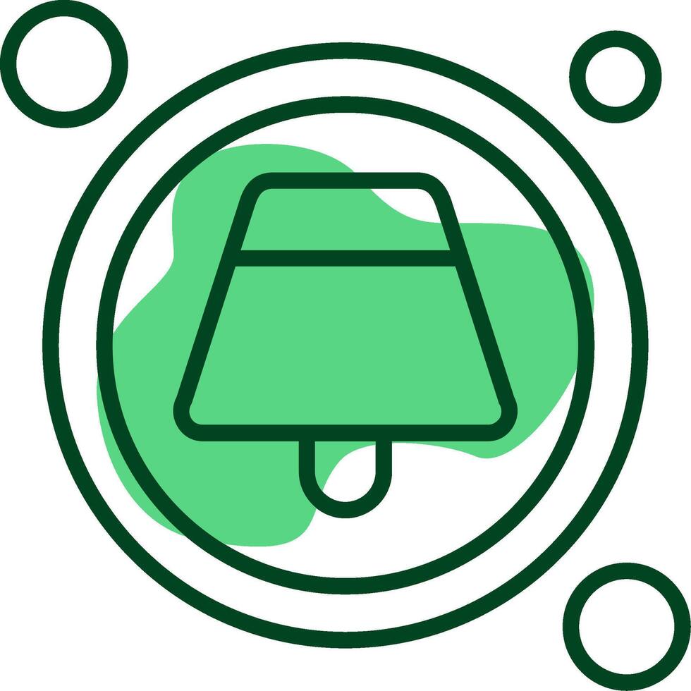 New Notification Button Outline Style Icon vector