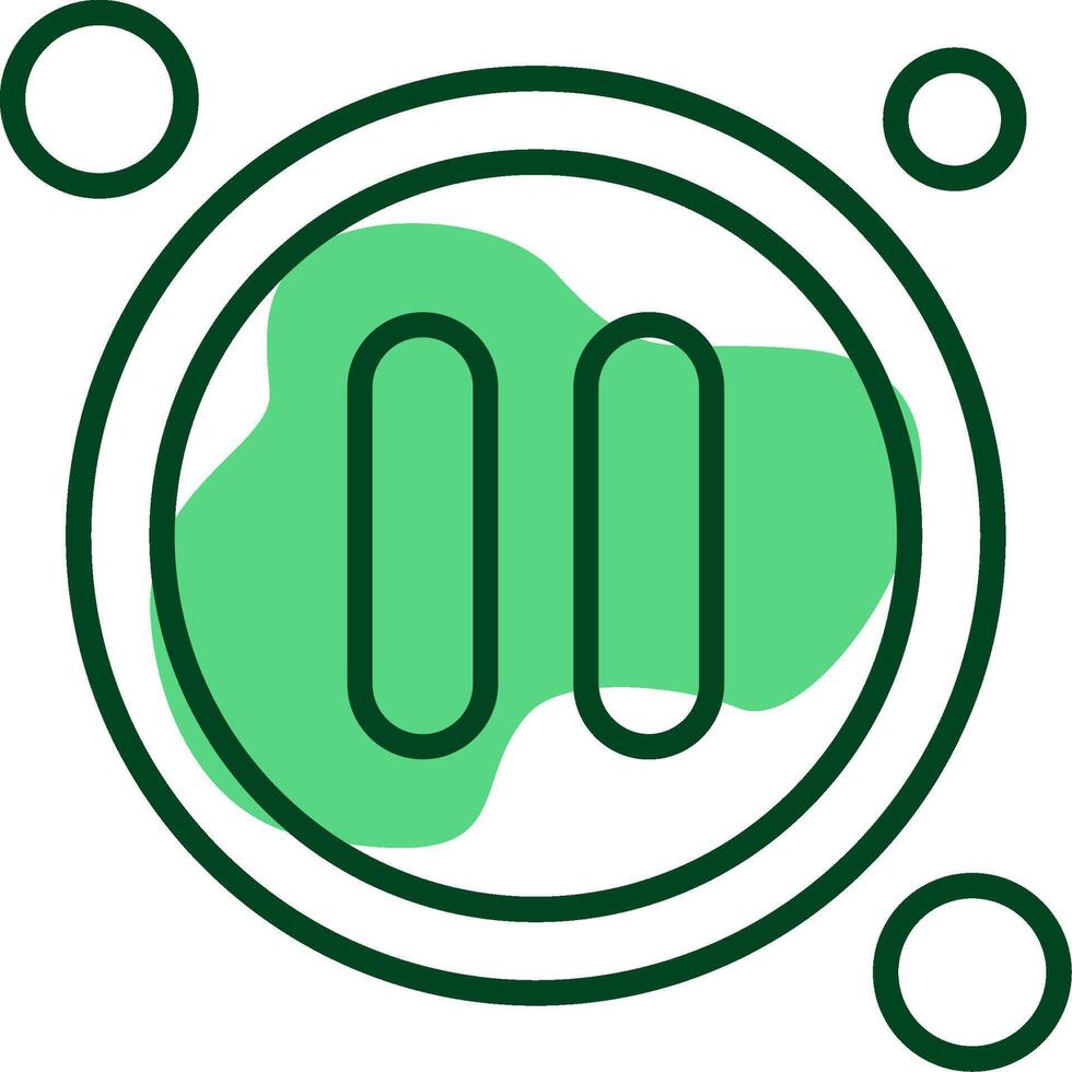 Pause Button Outline Style Icon vector