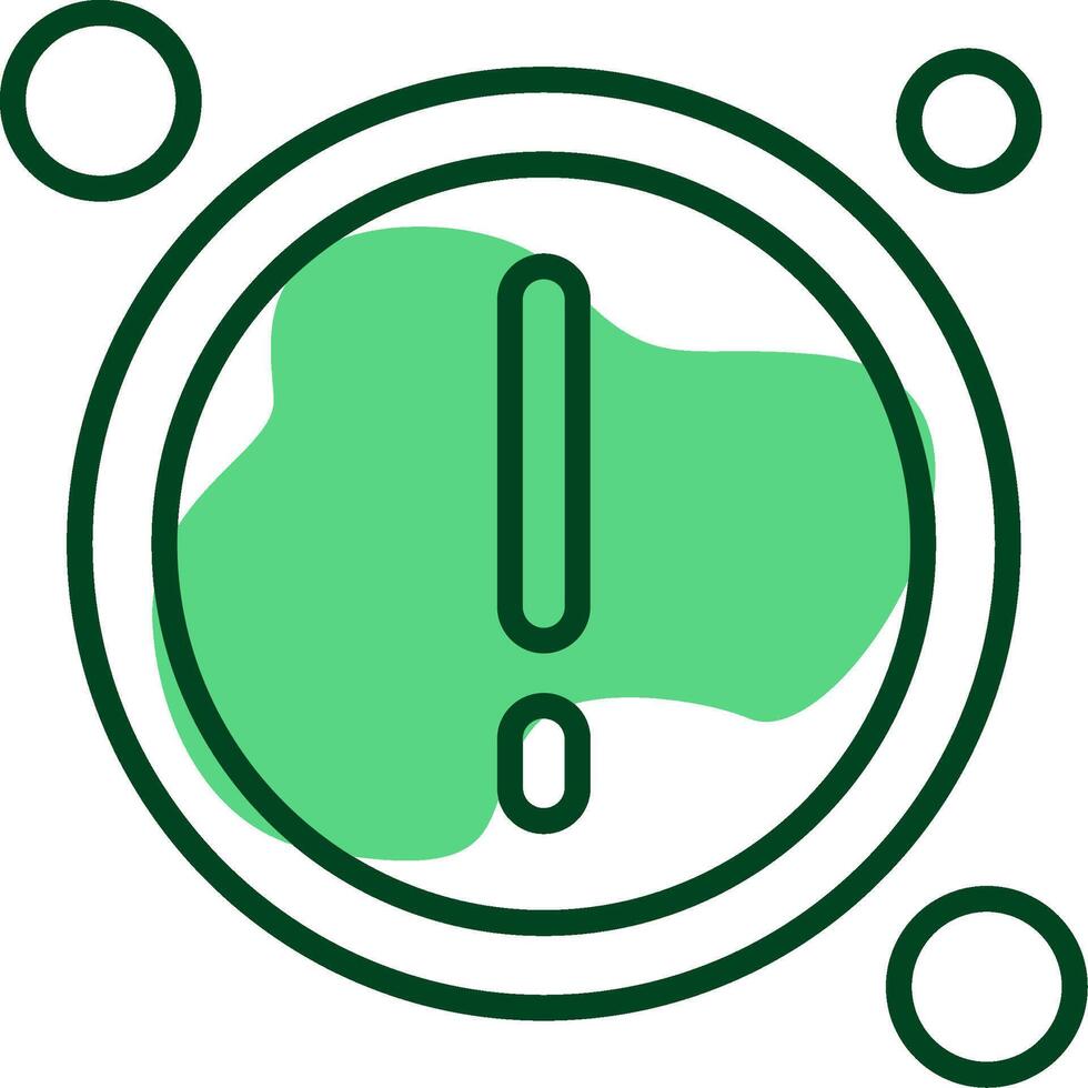Attension Button Outline Style Icon vector