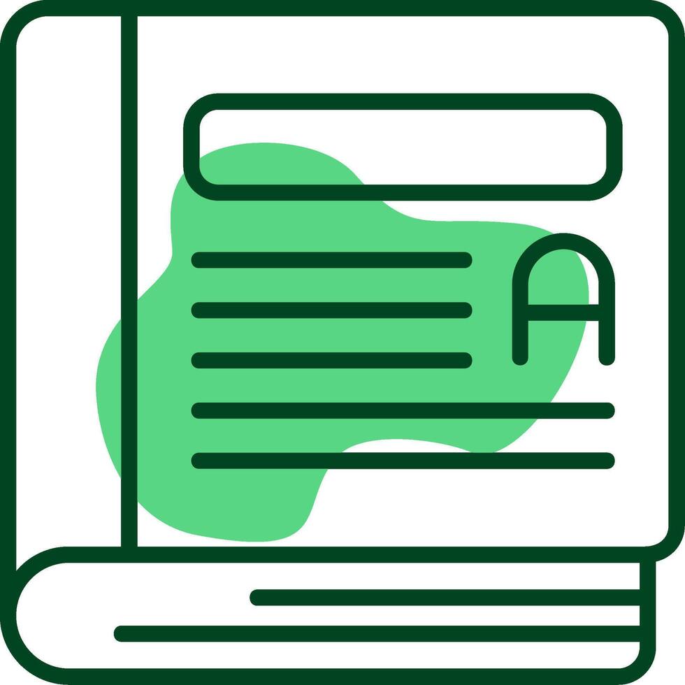 Thesaurus Outline Style Icon vector