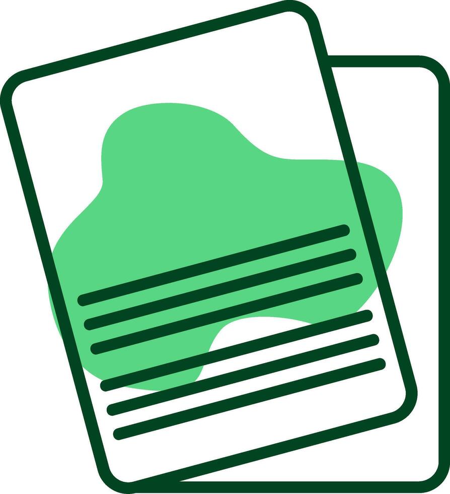 Flashcards Outline Style Icon vector
