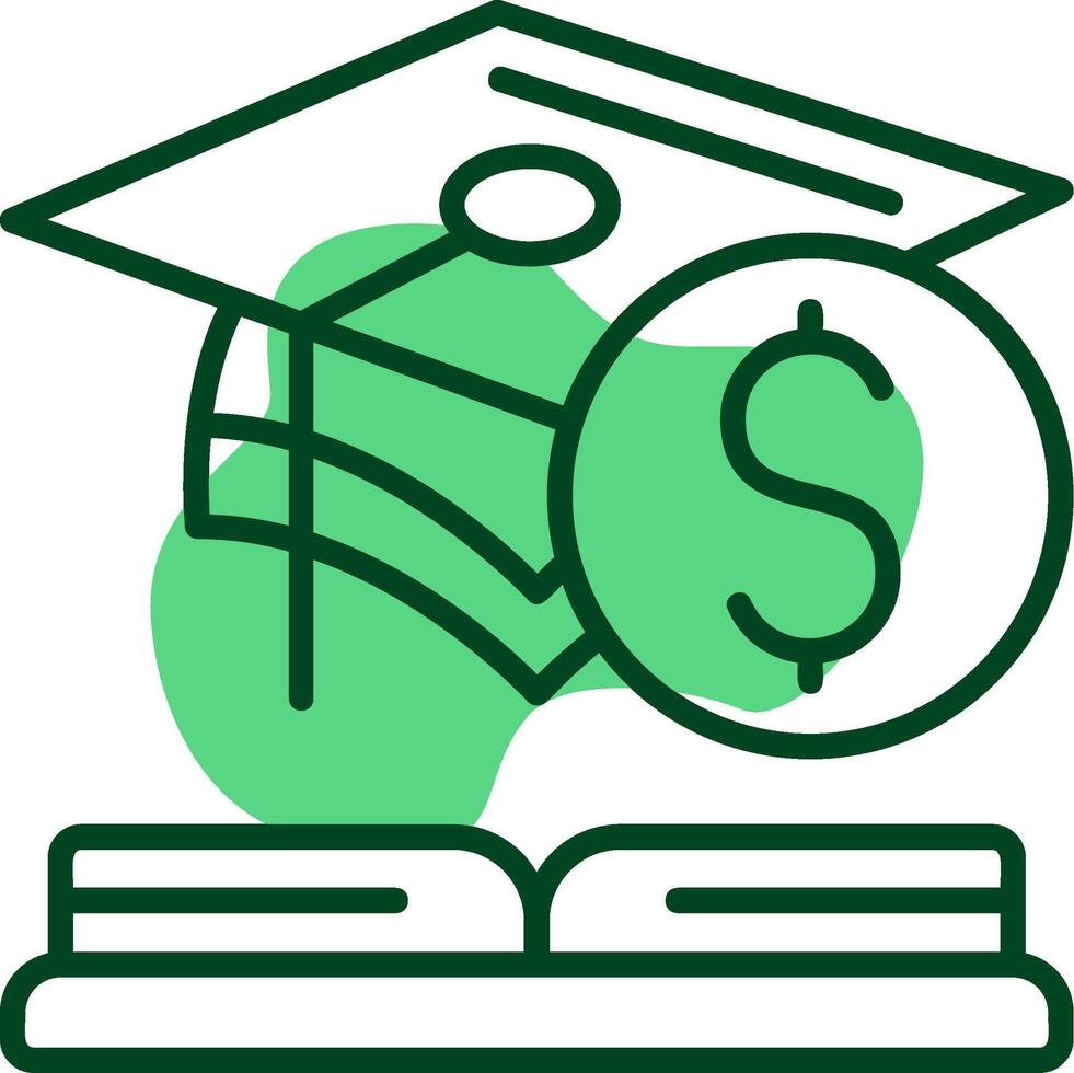 Financial Literacy Outline Style Icon vector