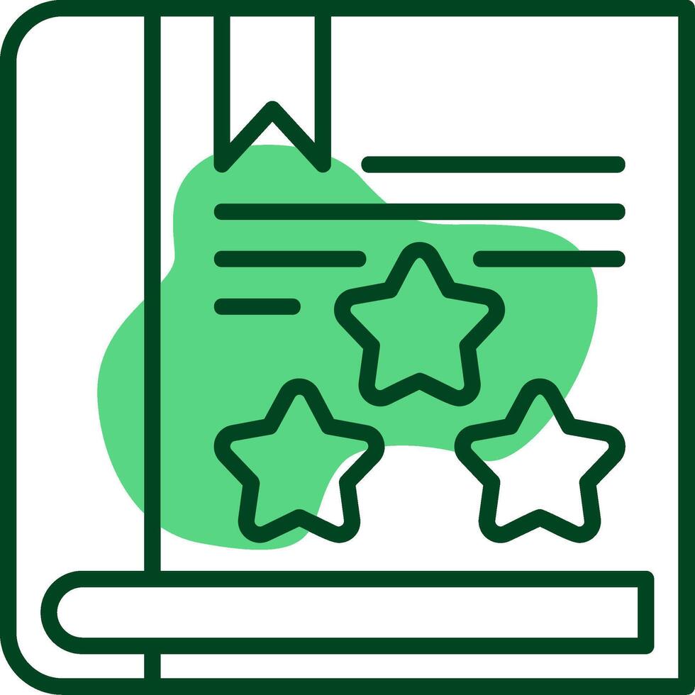 Book review Outline Style Icon vector