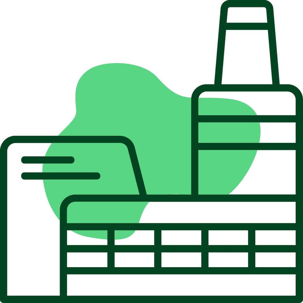 Factory Outline Style Icon vector