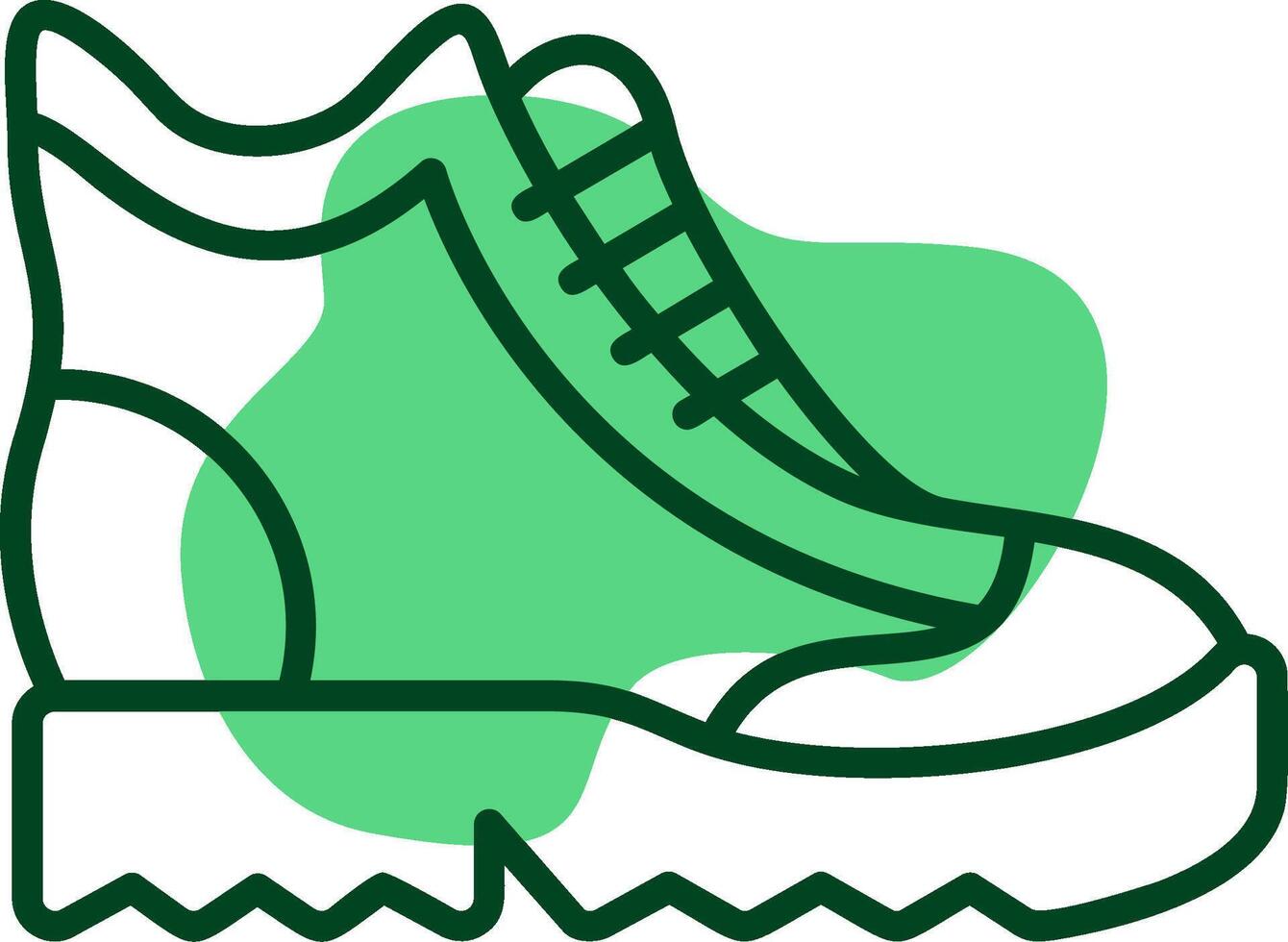 Work Boots Outline Style Icon vector