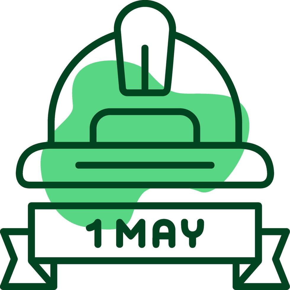 Labor Day Parade Outline Style Icon vector