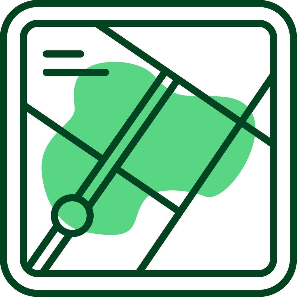 Map Outline Style Icon vector