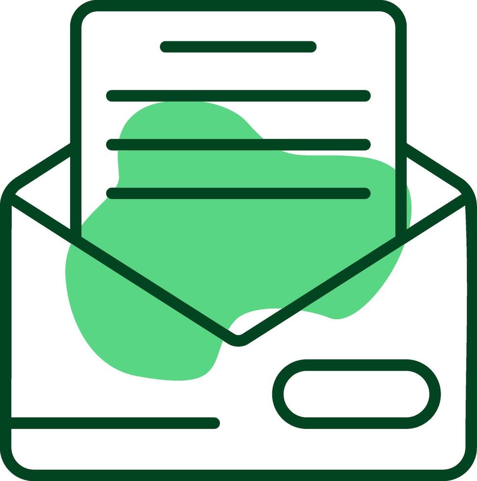 Mail Outline Style Icon vector