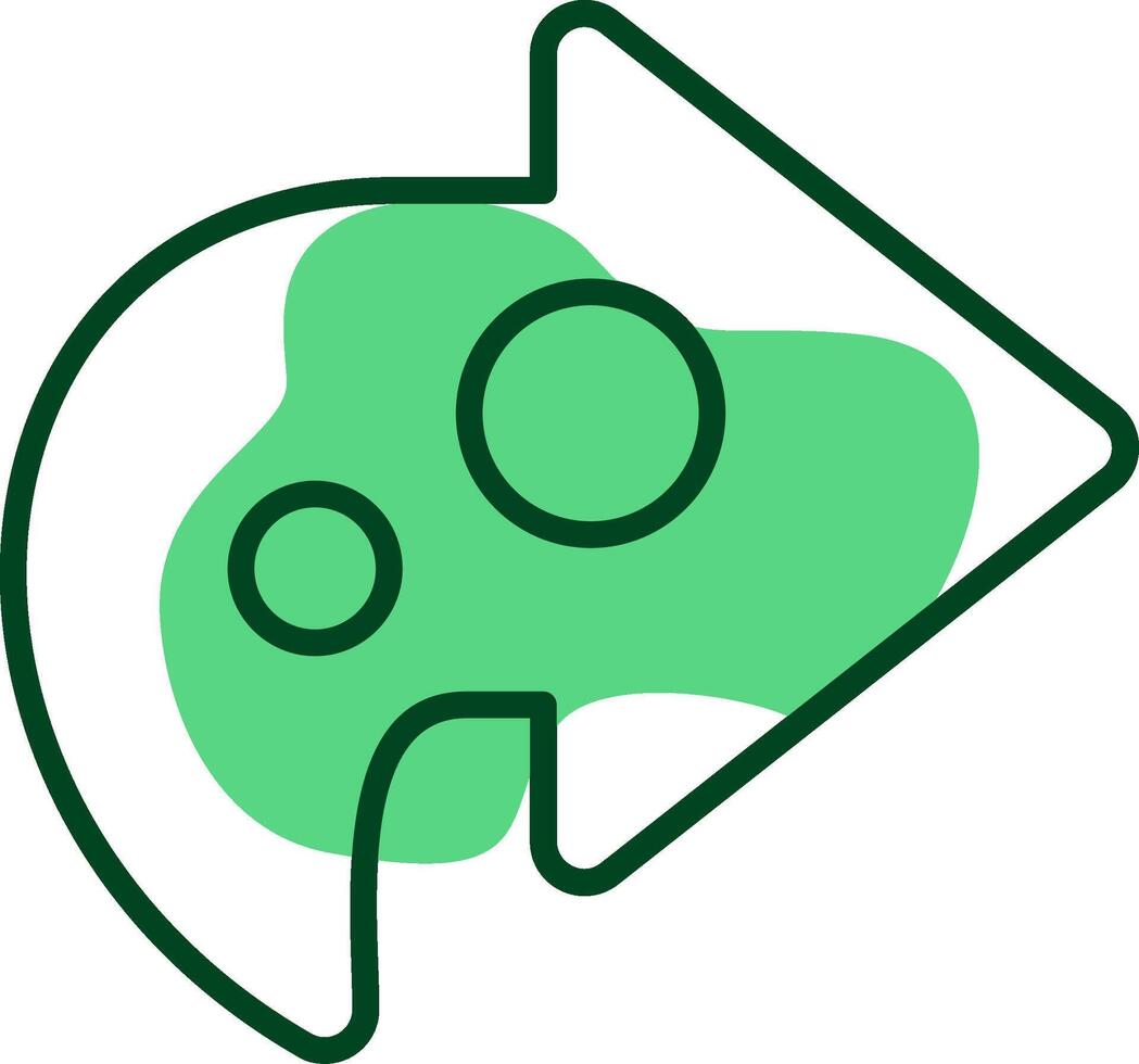 Share Outline Style Icon vector