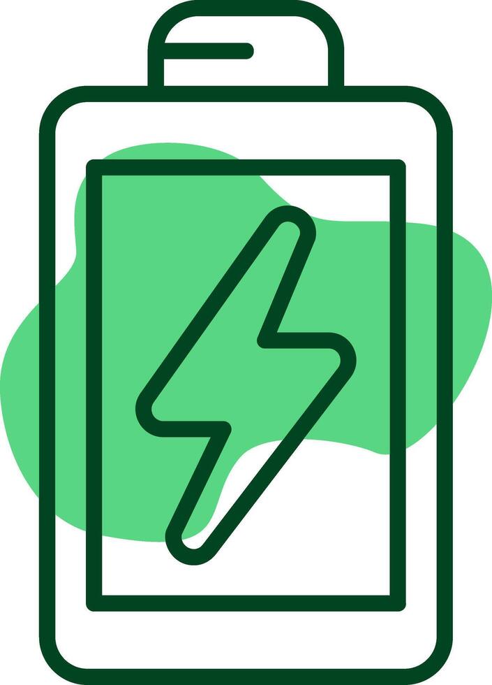 Battery saver Outline Style Icon vector