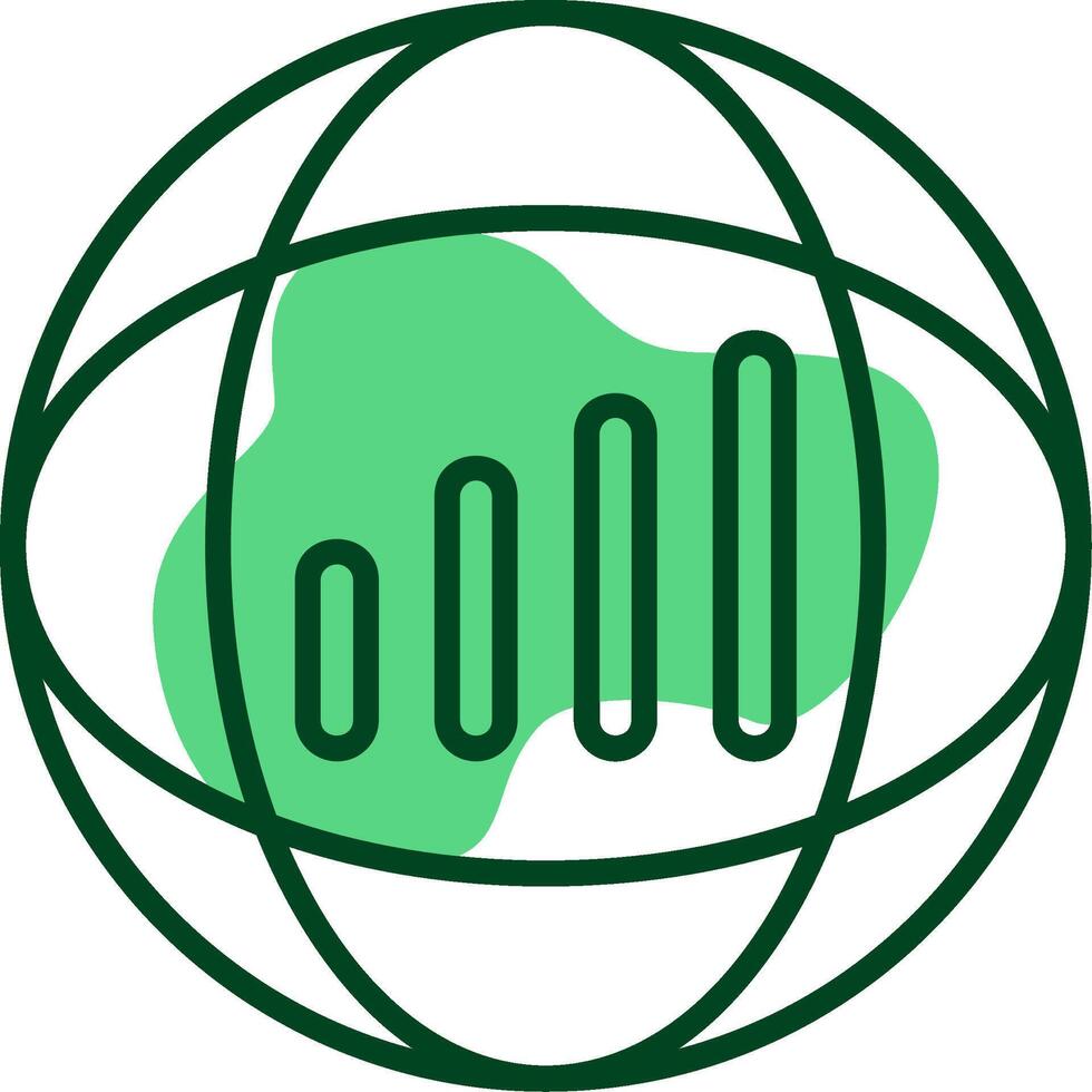 Signal strength Outline Style Icon vector