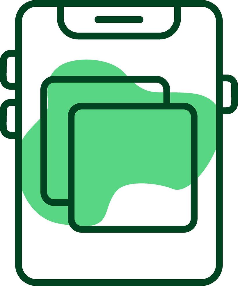 Screen mirroring Outline Style Icon vector