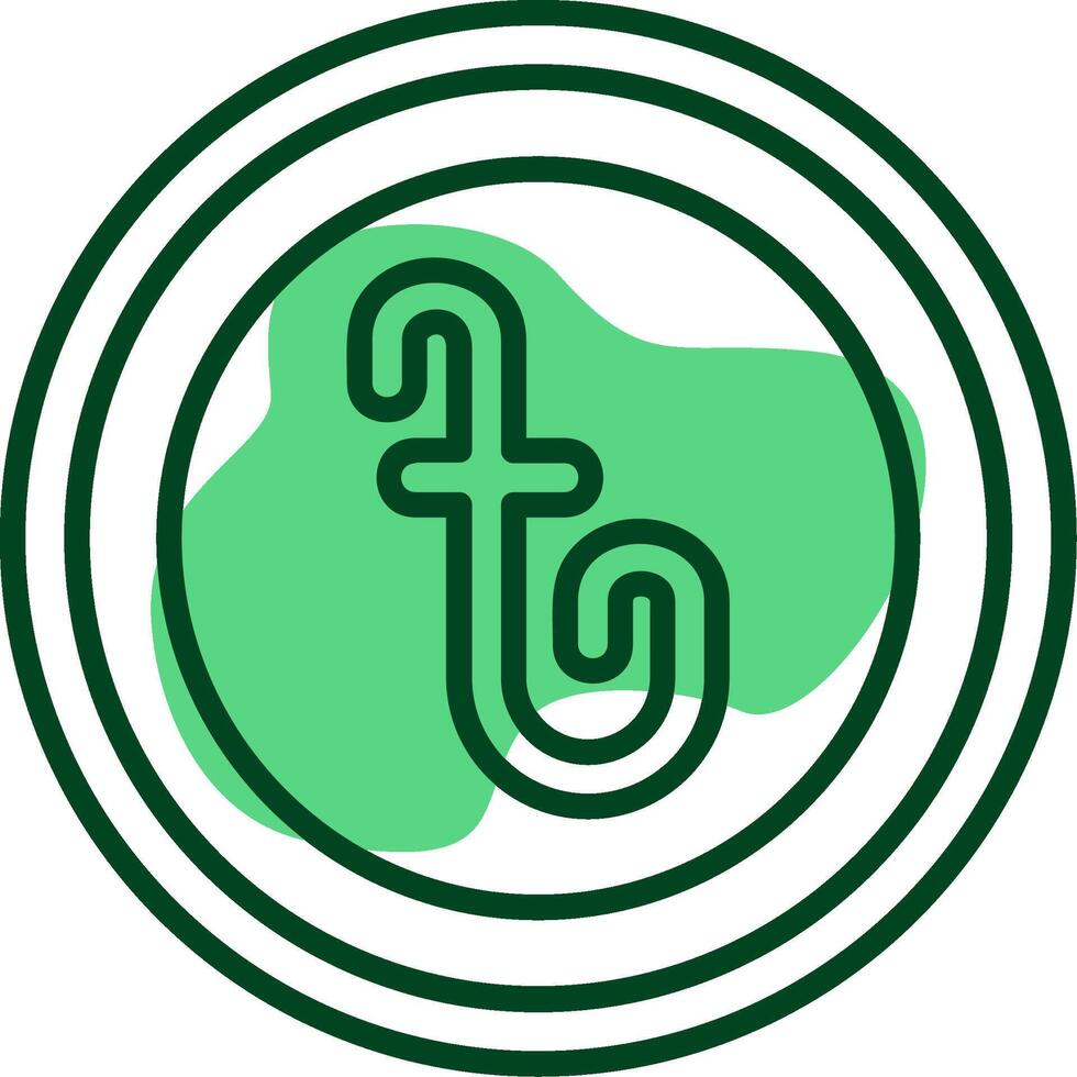 Bangladesh Currency Sign Outline Style Icon vector