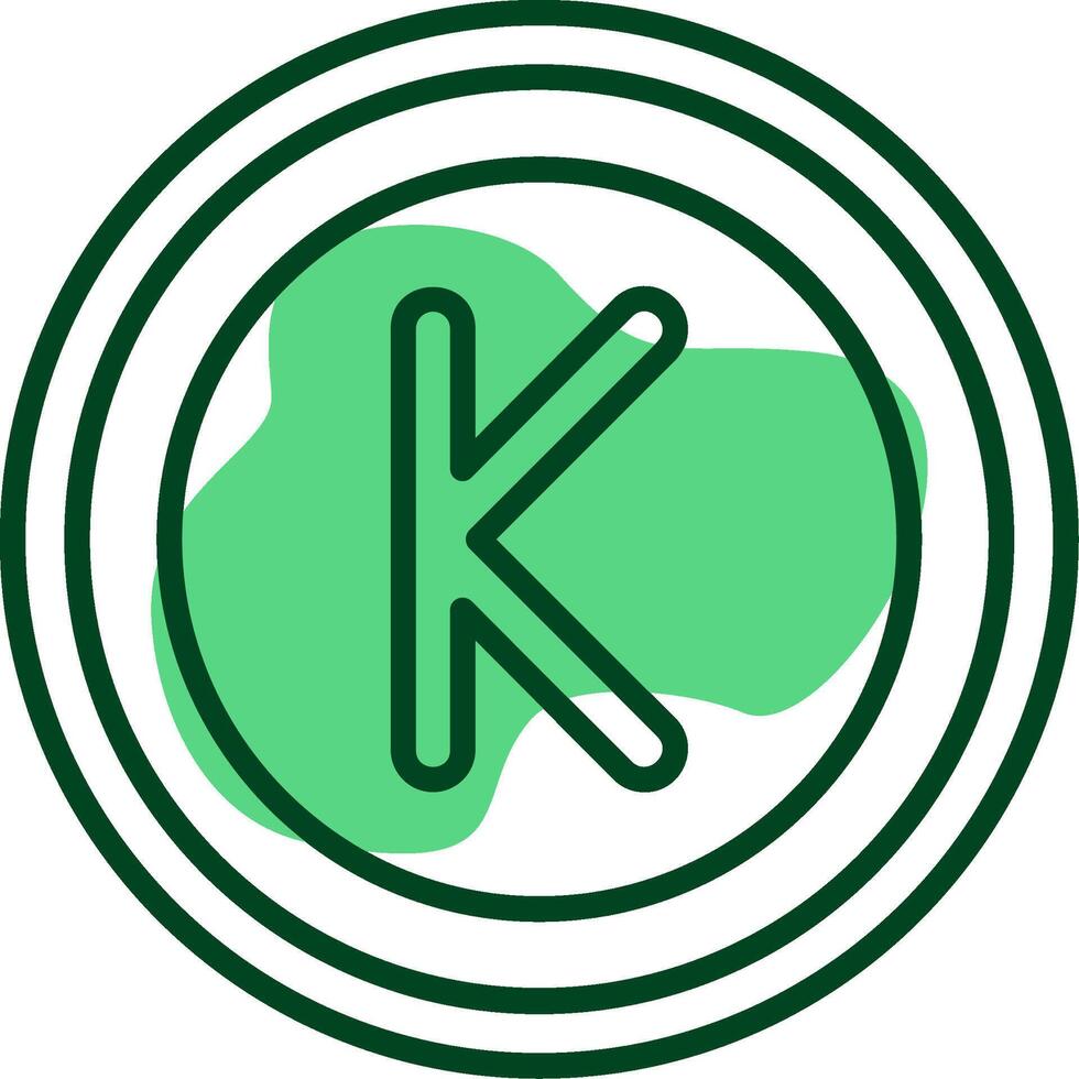 Myanmar Kyat Sign Outline Style Icon vector