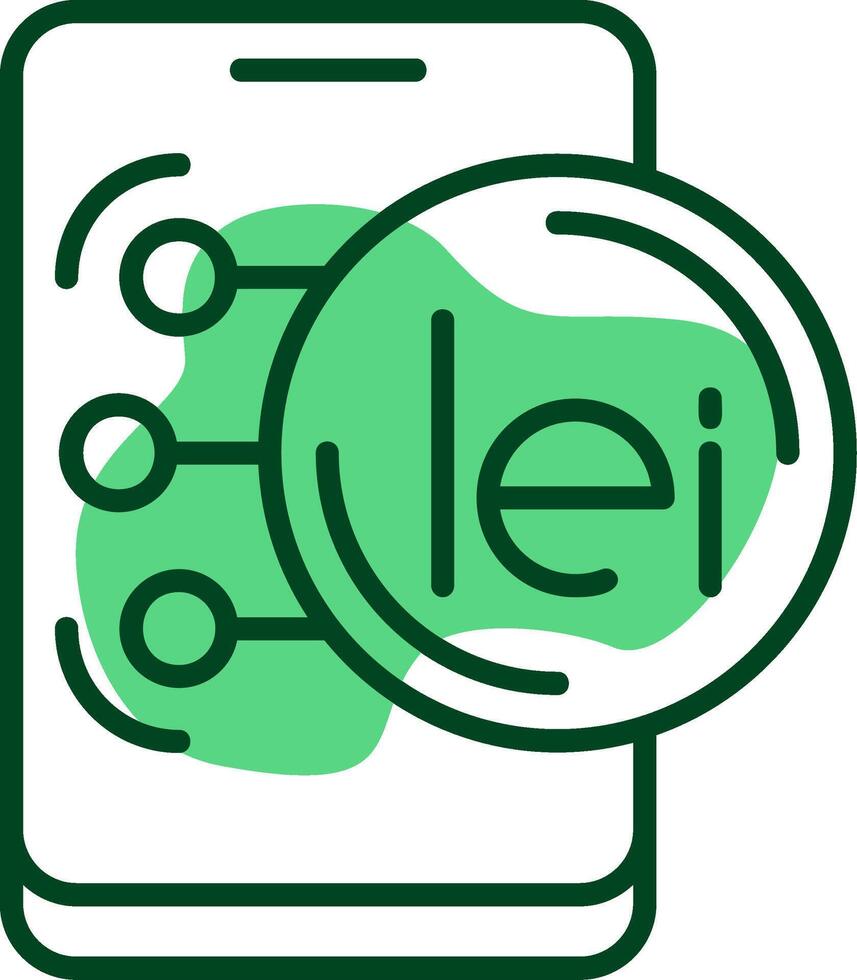 Romanian Leu Outline Style Icon vector